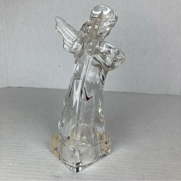 Mikasa Herald Collection Lead Crystal Hark The Herald Angel Playing Mandolin 8" - Picture 6 of 11